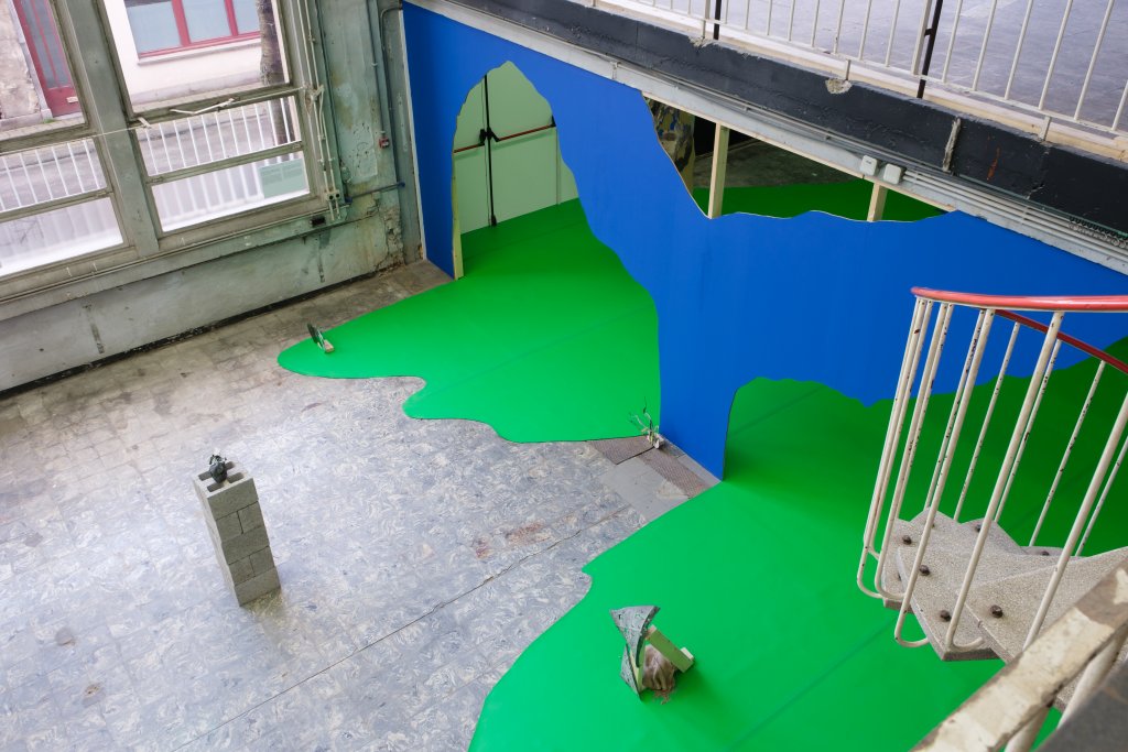 Upstairs view of Felicity Hammond's exhibition: Remains in Development