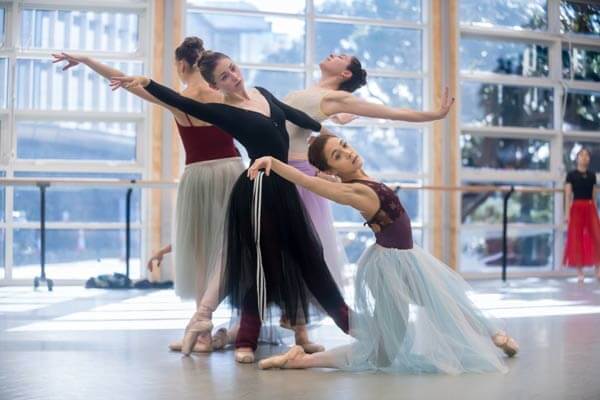 Royal New Zealand Ballet rehearsal on Harlequin