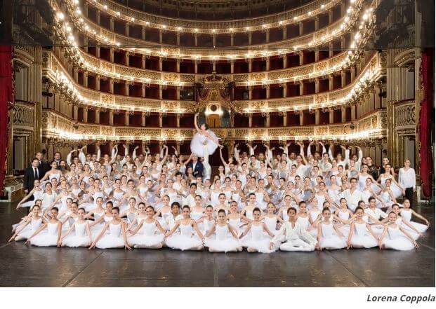 Teatro San Carlo Naples ballet school 1 | Professional Sprung & Vinyl Dance Floors | Harlequin Floors
