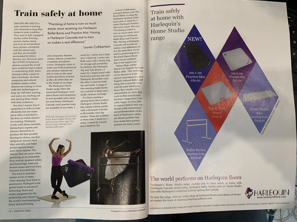 Train Safely At Home - The Dancing Times, May 2020